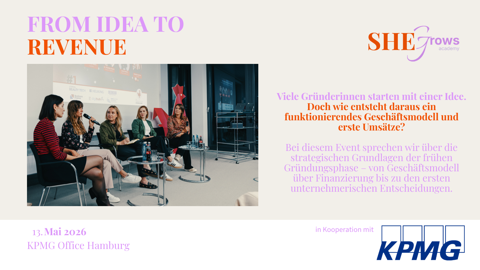 From Idea to Revenue – Hamburg